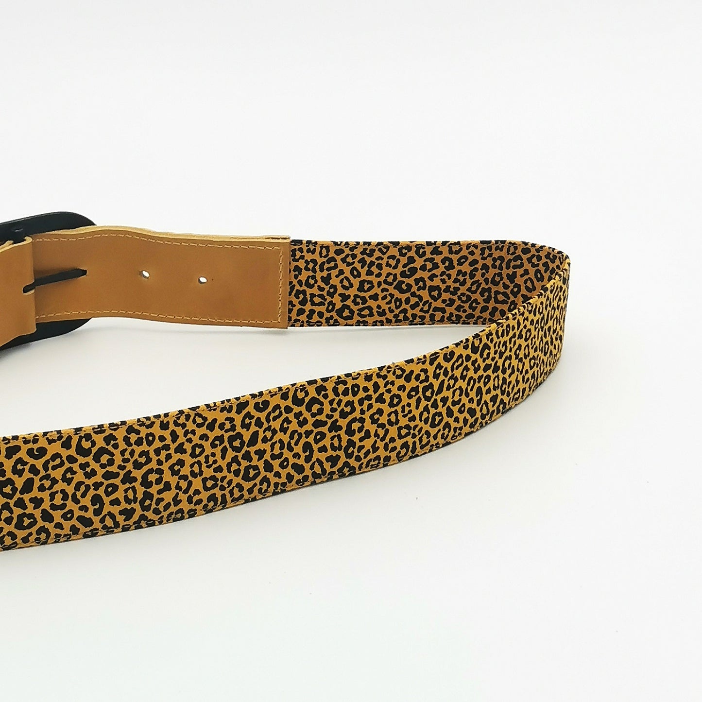 Ceinture en cuir et tissu