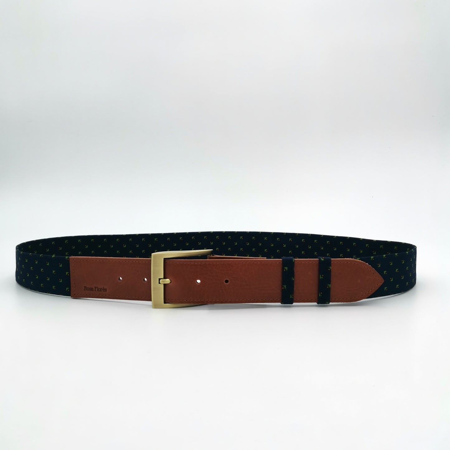 Ceinture en cuir et tissu