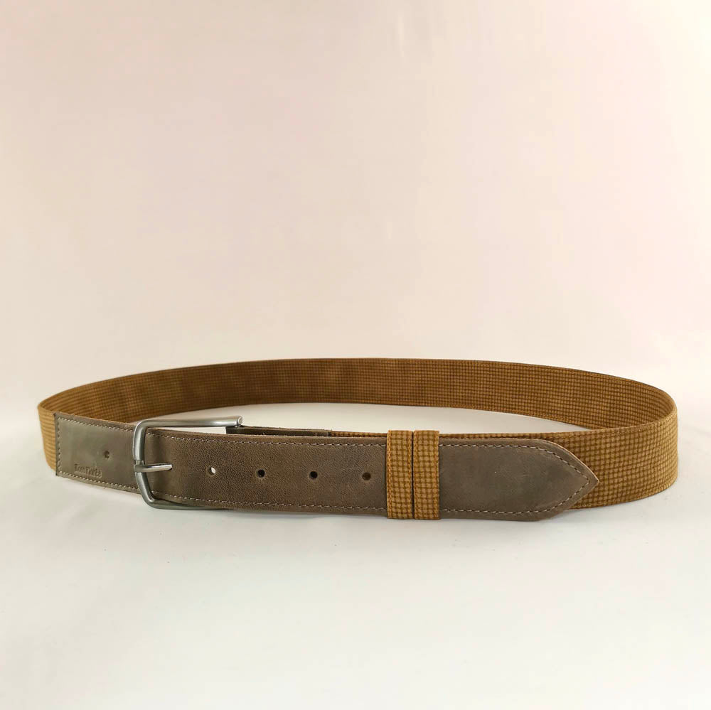 Ceinture en cuir et tissu