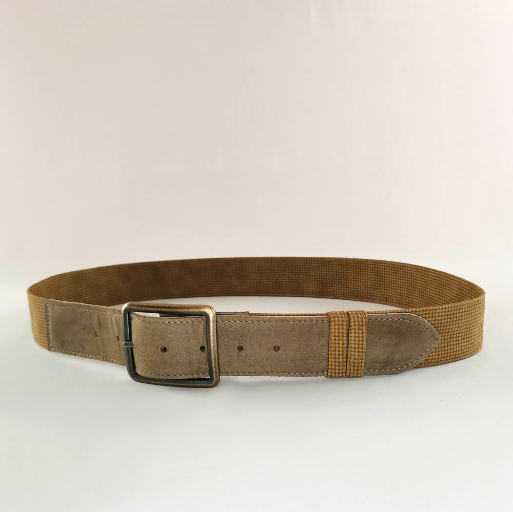 Ceinture en cuir et tissu