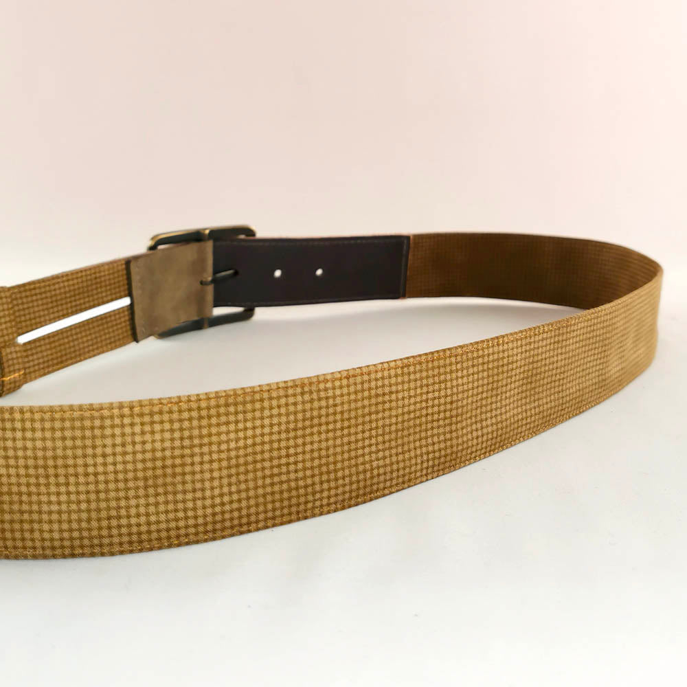 Ceinture en cuir et tissu