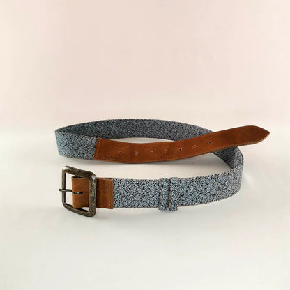 Ceinture en cuir et tissu