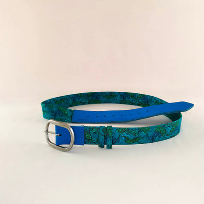 Ceinture en cuir et tissu