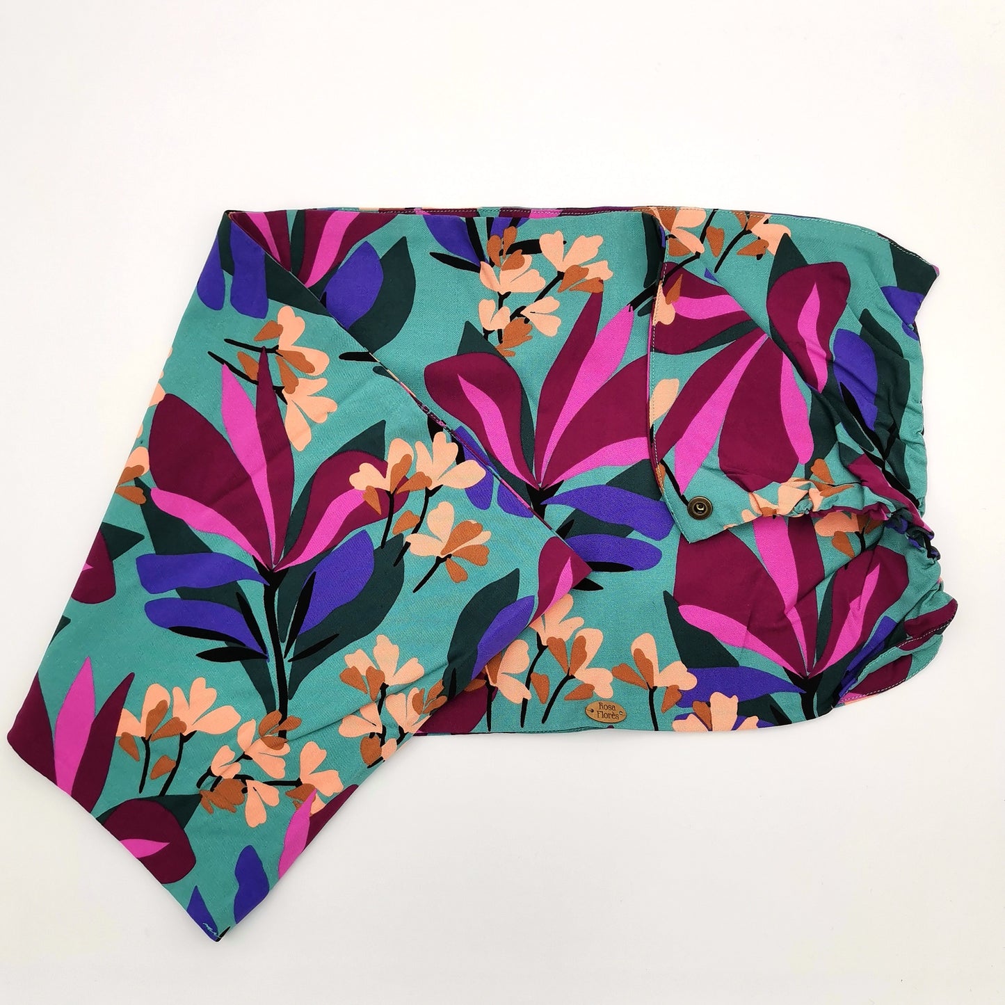 Foulard à pression en viscose