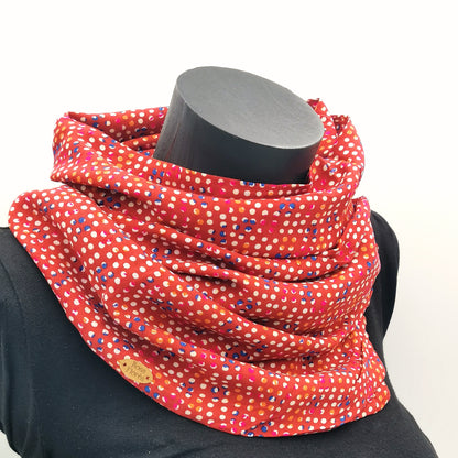 Foulard à pression en viscose