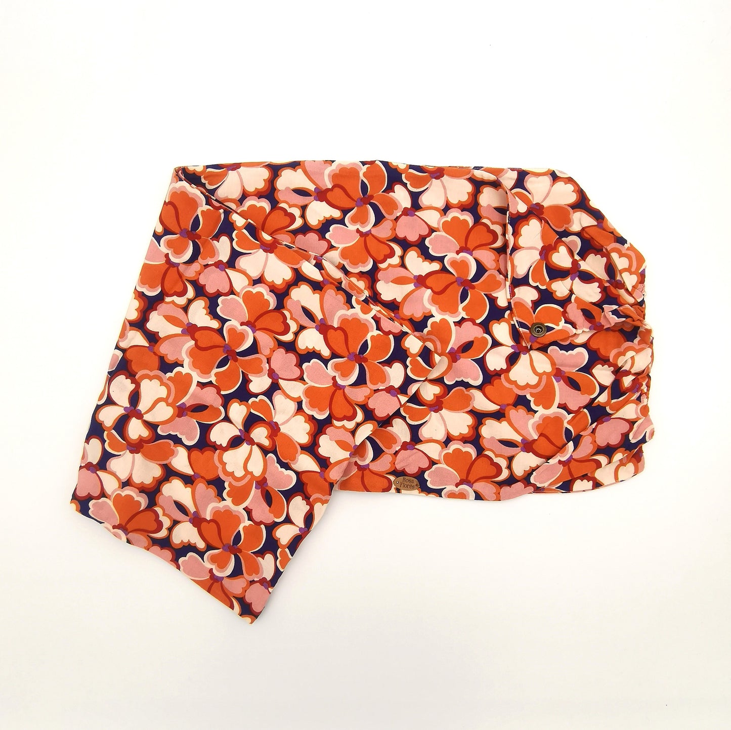 Foulard à pression en viscose