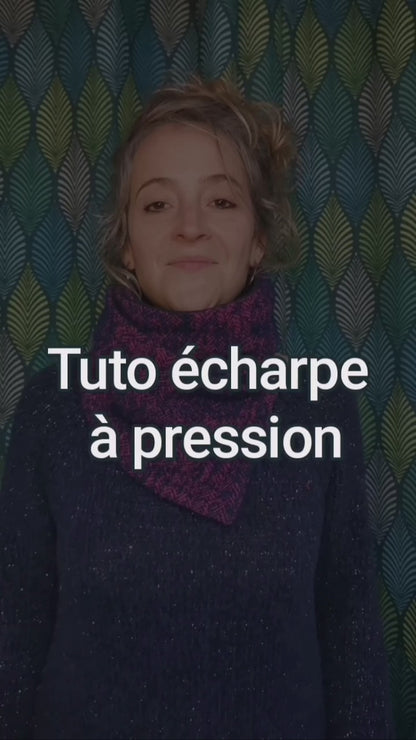Écharpe à pression en lainage